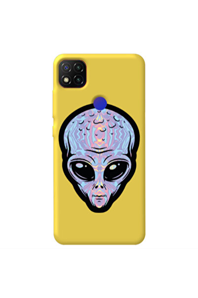 Other Xiaomi Redmi 9c Alien Yellow Colored Silicone TPU Θήκη