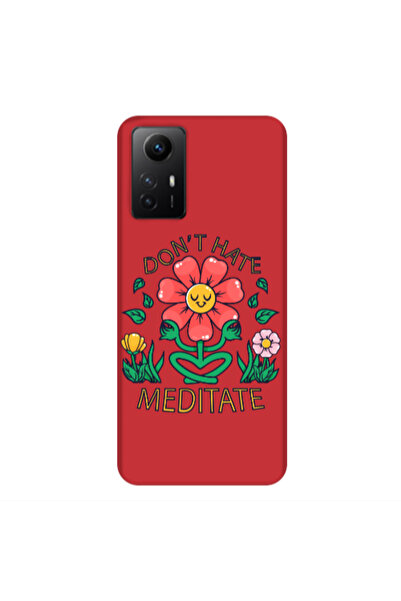 Other Xiaomi Redmi Note 12s Meditate Red Colored Silicone TPU Θήκη