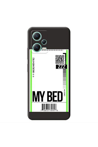 Other Xiaomi Redmi Note 12 Pro 5G My Bed ZZZ Black Colored Silicone TPU Θήκη