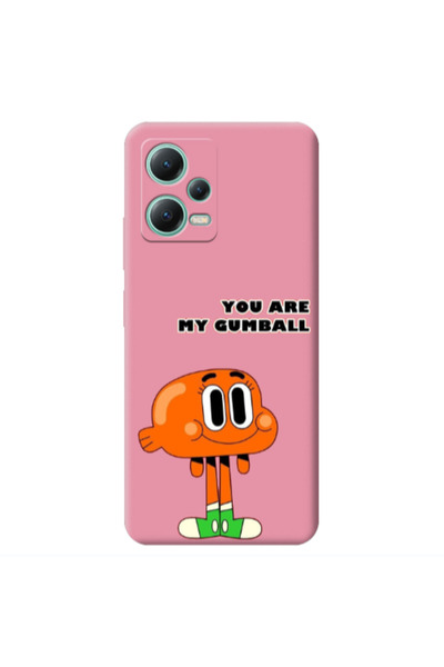 Other Xiaomi Redmi Note 12 Pro 5G You are my gumball Pink Colored Silicone TP...