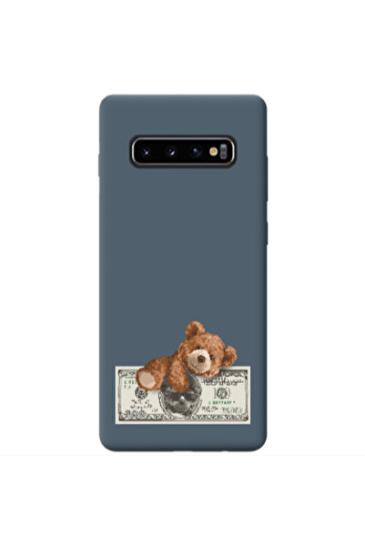 Other Samsung S10 Money Style Dark Grey Colored Silicone TPU Θήκη