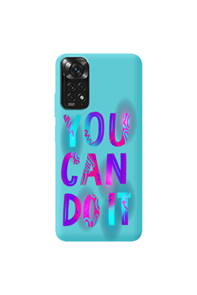 Other Xiaomi Redmi Note 11 4G You Can Doit Turquoise Colored Silicone TPU Θήκη
