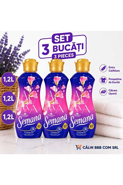 Semana Комплект Top Bottom от 3 броя супер концентриран омекотител за тъкани ...