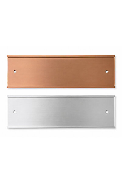 Generic Blank Aluminum Name Plate for Door & Office Sign | Brushed Metal Engr...