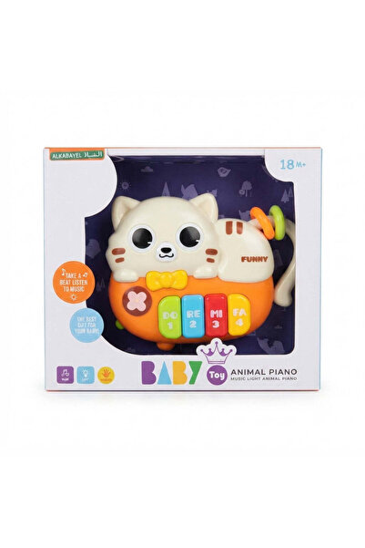 AKDC Chimstar Toys Baby Animal Piano – Music & Light Cat Toy for Toddlers (18...