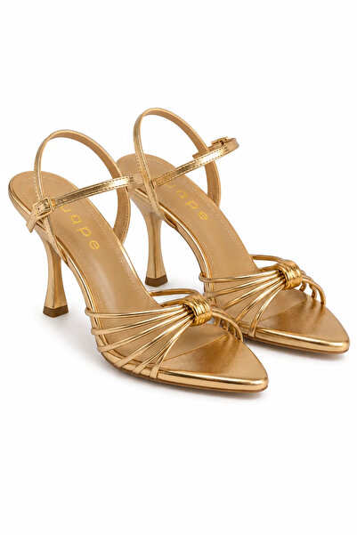uqpe Women's Metallic Thin Strap Ankle Strap Thin Heeled Evening Dress Sandal...