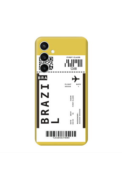 Other Samsung S24 Plus Brazil BRA Yellow Colored Silicone TPU Θήκη