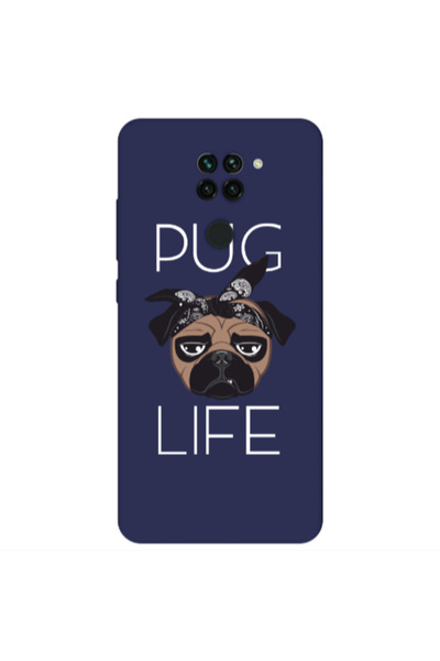 Other Xiaomi Redmi Note 9 Pug Life Dark blue Colored Silicone TPU Θήκη