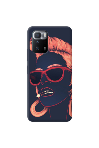 Other Xiaomi Poco X3 GT Girl retro Transparent Silicone TPU Θήκη