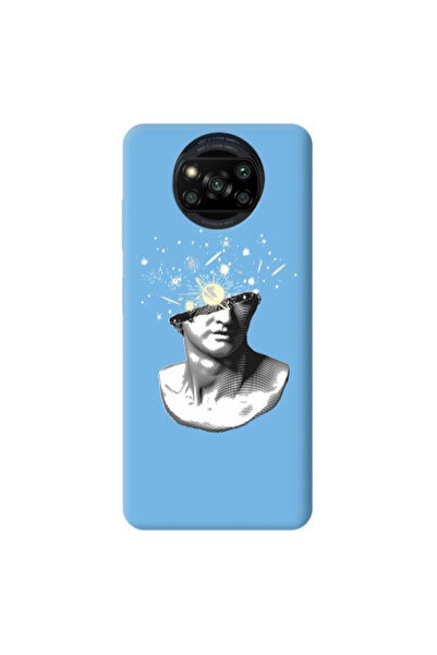 Other Xiaomi Poco X3 /X3 Pro Space Statue Blue Colored Silicone TPU Θήκη