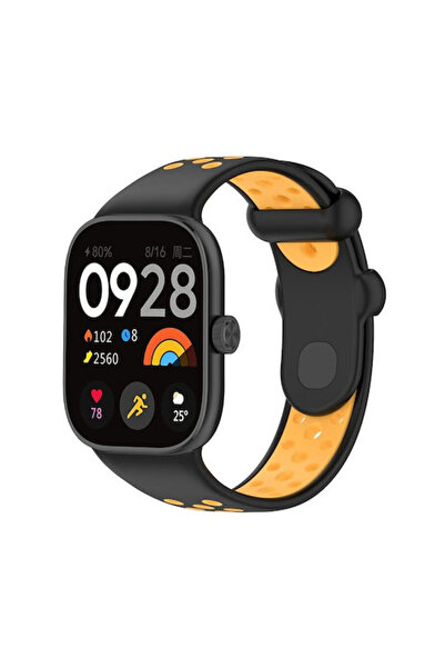 OEM Λουράκι Σιλικόνης Redmi Watch 6 5 4 Smart Band 9 Pro 8 Pro Μαύρο Κίτρινο