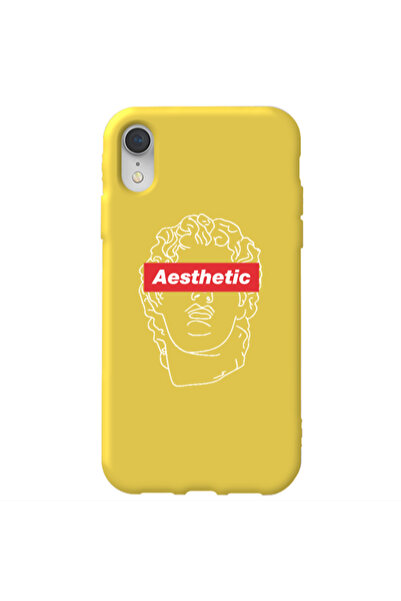 Other Apple iPhone Xr Aesthetic Yellow Colored Silicone TPU Θήκη
