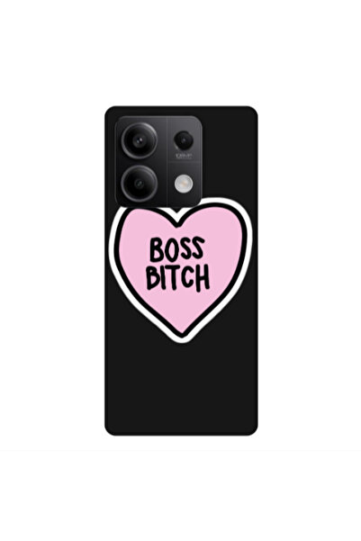 Other Xiaomi Redmi Note 13 5G Boss Bitch Black Colored Silicone TPU Θήκη