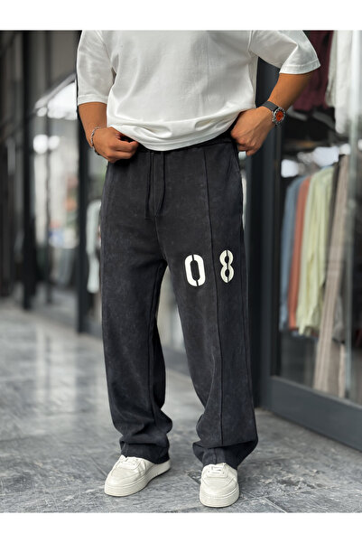 BYBASICMAN Black 08 Printed Washable Tracksuit Es-80-42