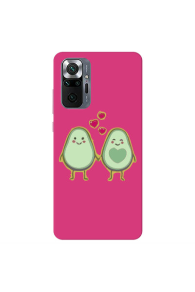 Other Xiaomi Redmi Note 10 Pro 4G Avocados Fuchsia Colored Silicone TPU Θήκη