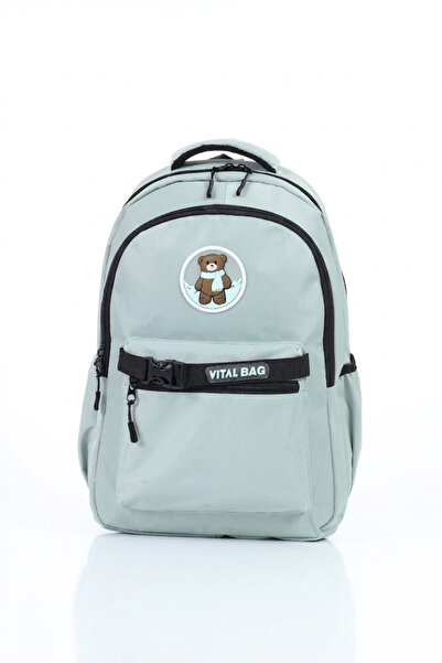 D'VERS Vital Series Teddy Bear Badge School and Daily Backpack – Multi-Compar...