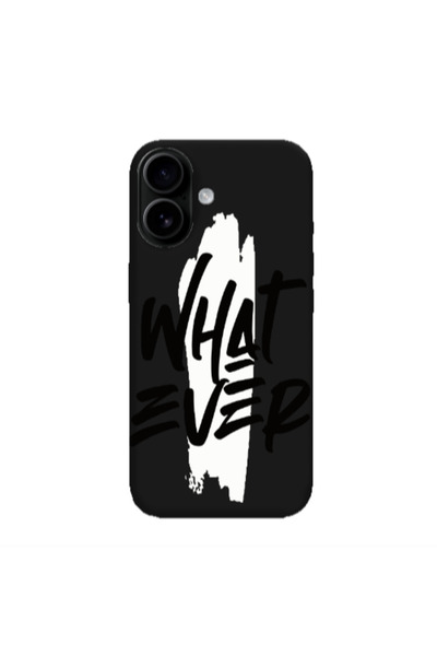 Other Apple Iphone 16 plus What Ever Black Colored Silicone TPU Θήκη