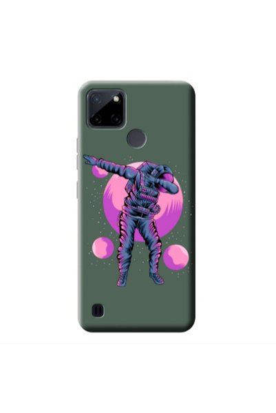 Other Realme C25Y Dance Dark Green Colored Silicone TPU Θήκη