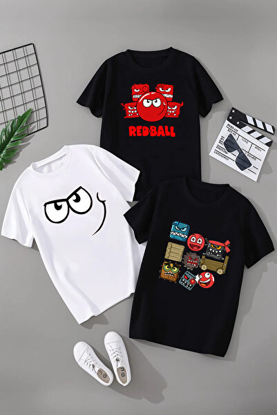 MAGORS Redball Printed 3-Piece Combination Regular Fit 100% Cotton Children's...