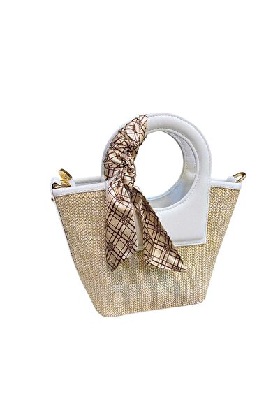 Senna Collection A Very Stylish Straw Bag (White)