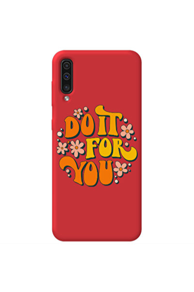 Other Samsung A70 Do it For You Red Colored Silicone TPU Θήκη