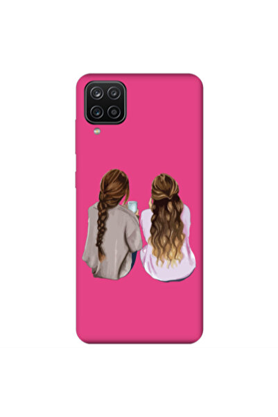Other Samsung A12 Friends Fuchsia Colored Silicone TPU Θήκη