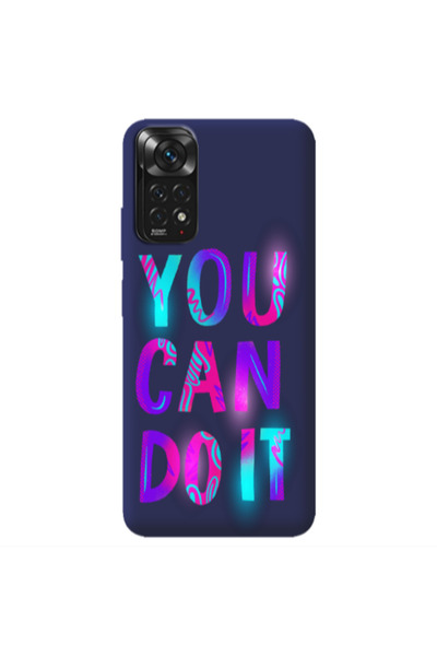 Other Xiaomi Redmi Note 11 4G You Can Doit Dark blue Colored Silicone TPU Θήκη