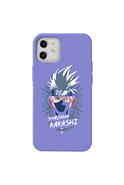 Other Apple iPhone 12 Anime Mangoo Purple Colored Silicone TPU Θήκη