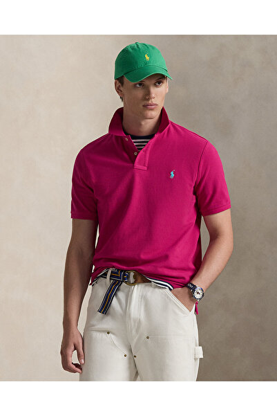 Ralph Lauren Blue Pony Embroidered Iconic Mesh Polo Shirt 401480.