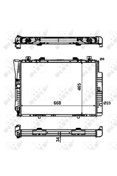 NRF Radiator Racire Motor MERCEDES-BENZ 124/S-CLASS