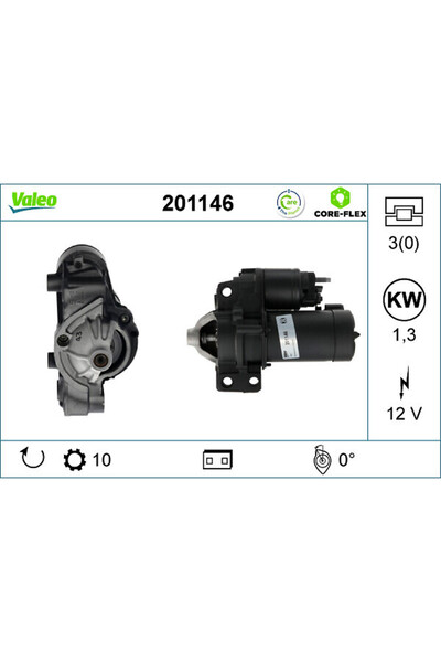 VALEO Electromotor (12v 1 3kw Remanufacturate Profesional) Citroen C5 I C5 Ii...