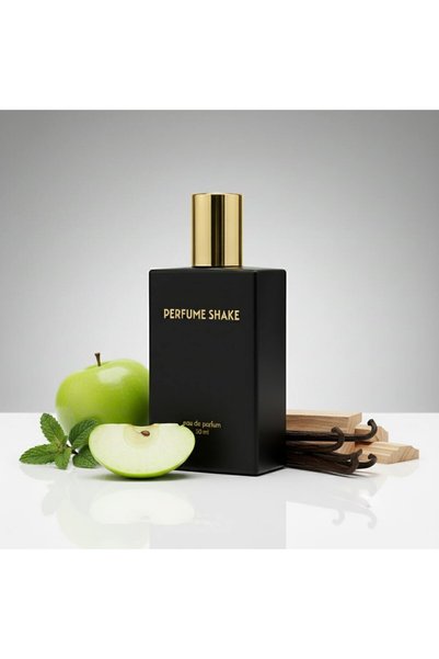 PERFUME SHAKE Men's Fresh Green Eau de Parfum 50ml, Mint Green Apple Cedar, Long Lasting Aromatic Fragrance for Men