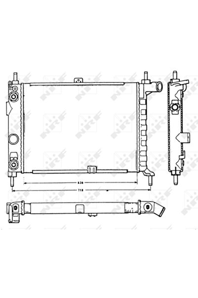 NRF Radiator Racire Motor OPEL KADETT E/KADETT E Combo VAUXHALL ASTRA Mk 2