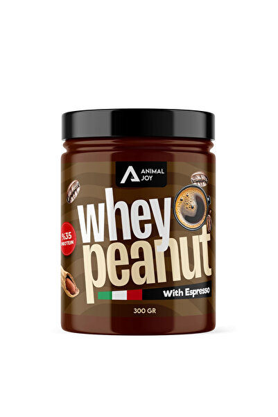 Animal Joy Whey Proteinli Fıstık Ezmesi - Espressolu - 300 gr