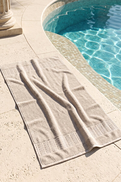 REMSA Cotton Sea Pool Beach Bath Towel 06 Light Beige