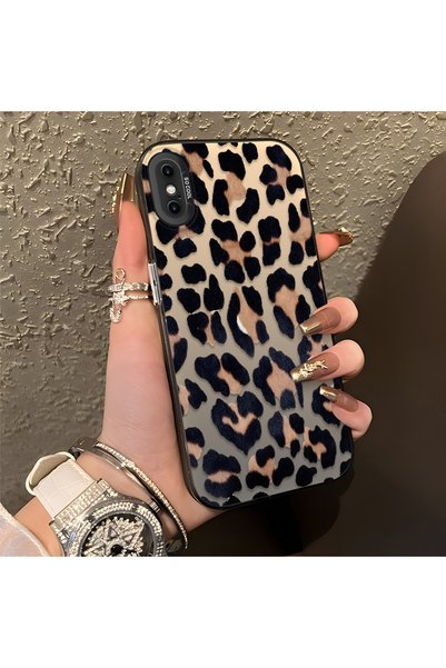 CASEVIBE iPhone XS Max Uyumlu Moda Leopar Desen Darbeye Dayanıklı Telefon Kılıf