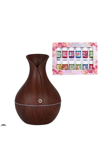 OEM Umidificator de aromaterapie 130 ML cu tehnologie ultrasonică + 12 uleiur...