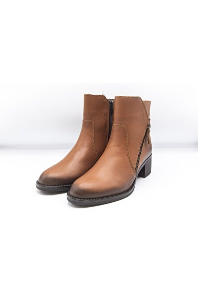 MANUFACTURER Cizme de damă din piele naturală - ALB 25103653 CAMEL
