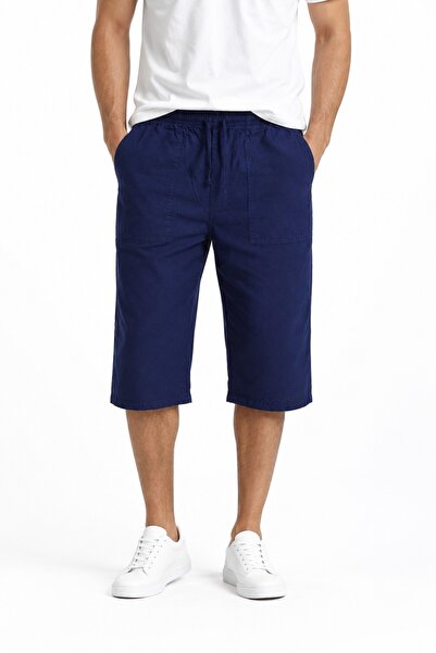 BAGLAN Men's Raw Fabric Elastic Comfortable Fit 100% Natural Cotton Capri Bgl...