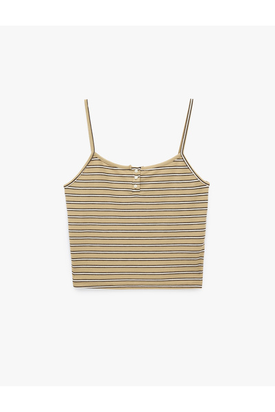Koton Striped Thin Strap Camisole Blouse