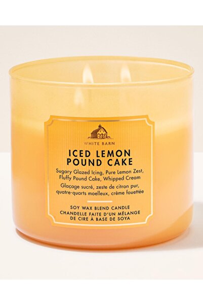 Bath & Body Works Iced Lemon Pound Cake Büyük Mum 411 g