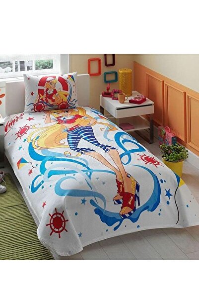 Taç Set de lenjerie de pat individuală original, licențiat, Winx Club Stella ...