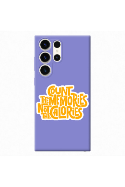Other Samsung S23 Ultra Count the memories not the calories Purple Colored Si...