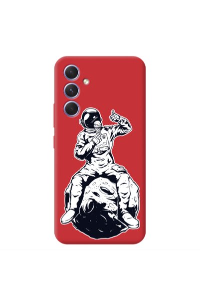 Other Samsung A26 ice cream in space Red Colored Silicone TPU Θήκη