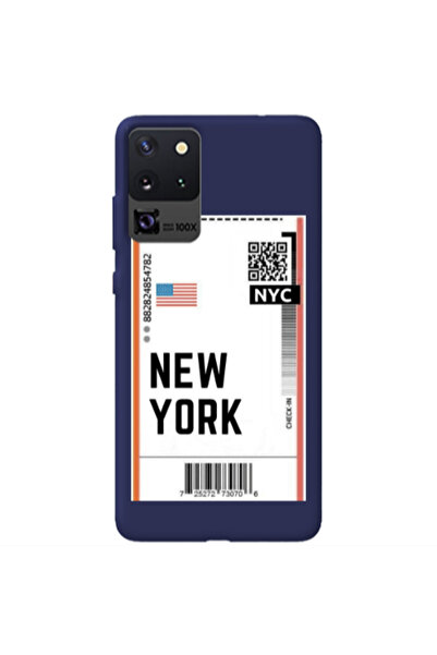 Other Samsung S20 Ultra New York NYC Dark blue Colored Silicone TPU Θήκη