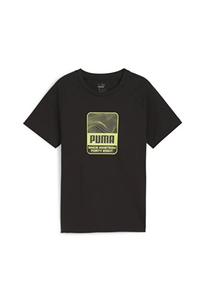 Puma Αθλητικό μπλουζάκι με στάμπα B 679206-01 Μαύρο 128