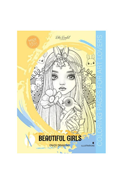 OEM Carte de colorat / Coloring book Fresh Beautiful Girls, A4, 8 ilustratii/...