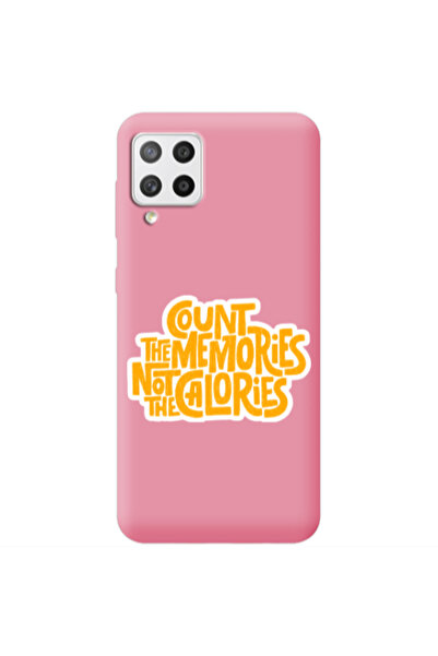 Other Samsung A42 5G Count the memories not the calories Pink Colored Silicon...