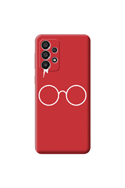 Other Samsung A33 glasses Red Colored Silicone TPU Θήκη