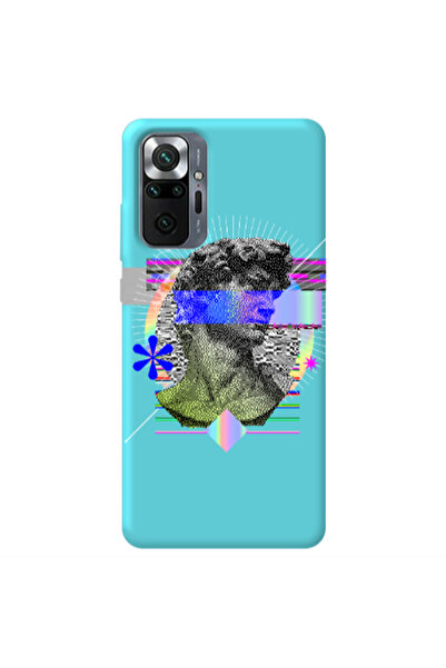 Other Xiaomi Redmi Note 10 Pro 4G Statue pixels Turquoise Colored Silicone TP...